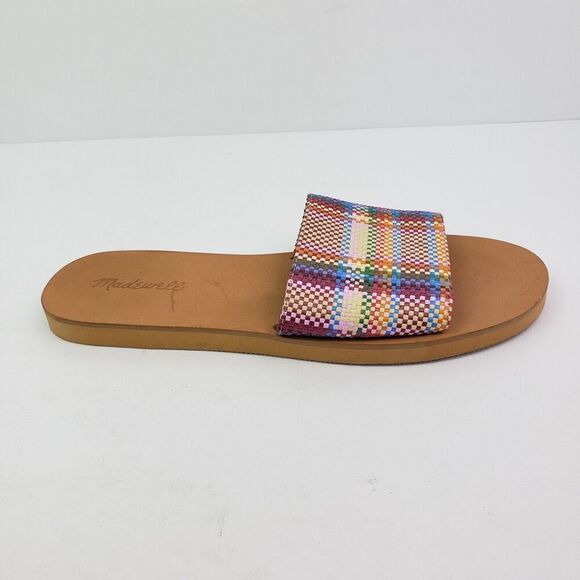 Madewell The Maddie Womens Size 8.5 Dandelion Multi Slip On Casual Slide Sandal - Picture 2 of 9